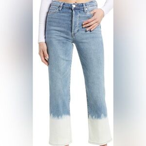 BLANKNYC The Baxter Ribcage Straight Leg Bleached Hem Jean In WashOut size 27